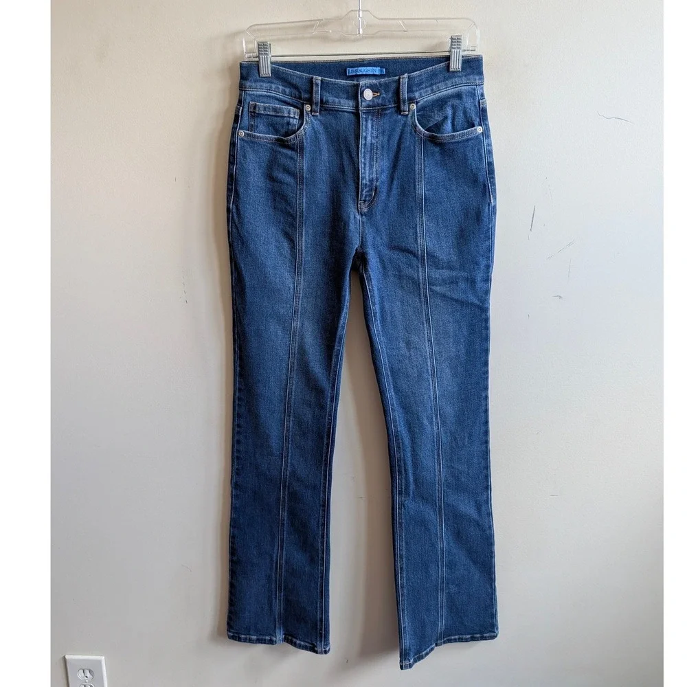 J.McLaughlin Clearwater Front Seam Straight Leg Jeans Medium Wash Blue  Size 4